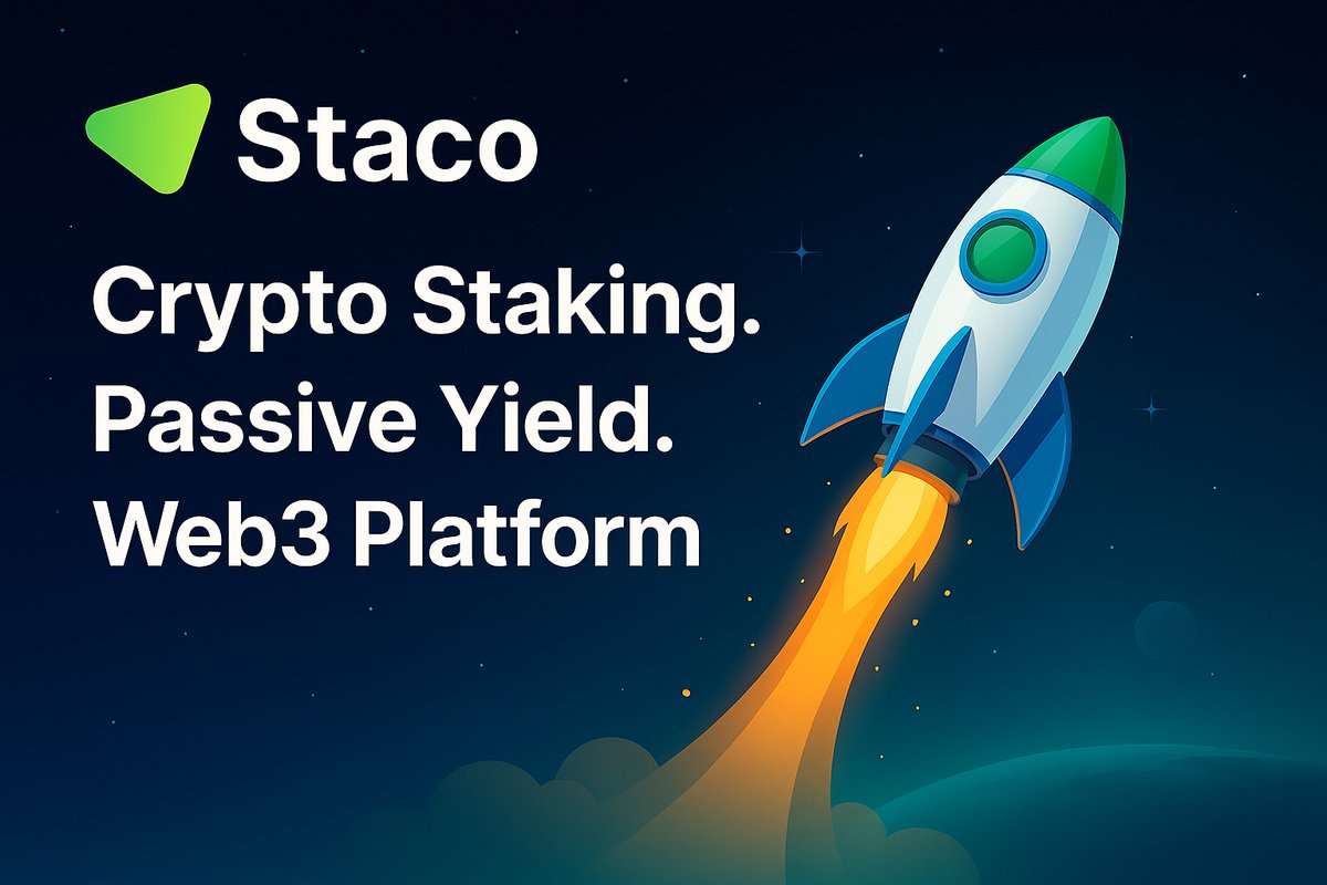 🚀 Blast off with $STACO

Crypto staking made simple.

Earn passive yield on a secure Web3 platform without giving up control.

🔗 Start now at stacochain.com

#STACO #CryptoStaking #Web3Earnings