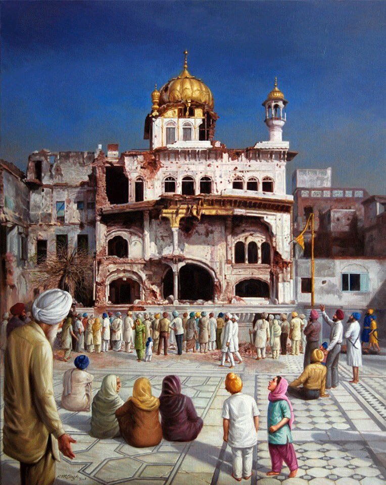 PrabSarkaria's tweet photo. 41 years ago, Sri Harmandir Sahib, one of most revered shrines in Sikhism, was attacked during Operation Blue Star. 

Let us never forget the thousands of innocent lives lost in the 1984 #SikhGenocide.

#NeverForget1984 https://t.co/fc0WypIDWJ