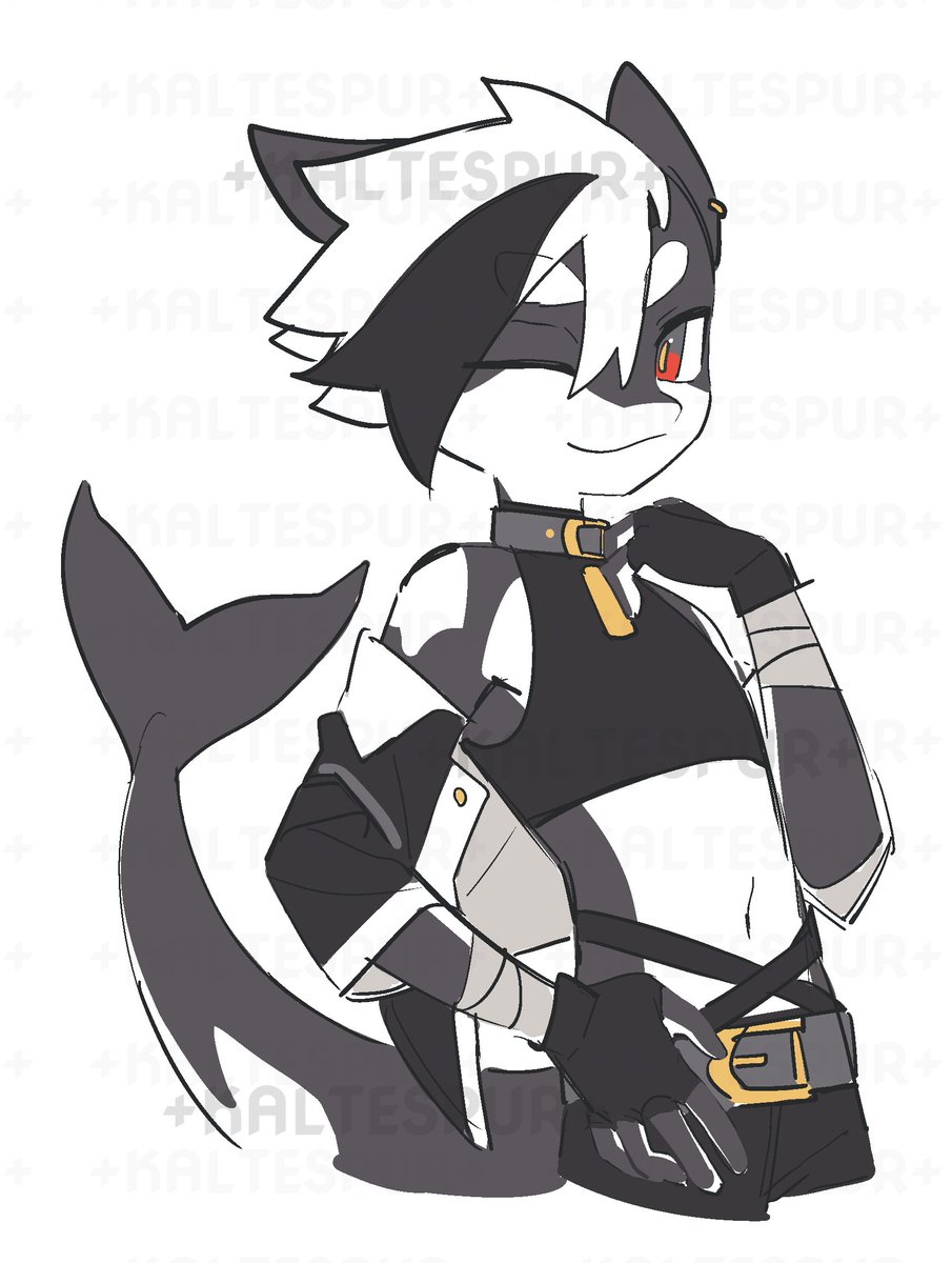 重製了那麼多oc就突然很想也給這兩隻設計一套酷酷的衣服