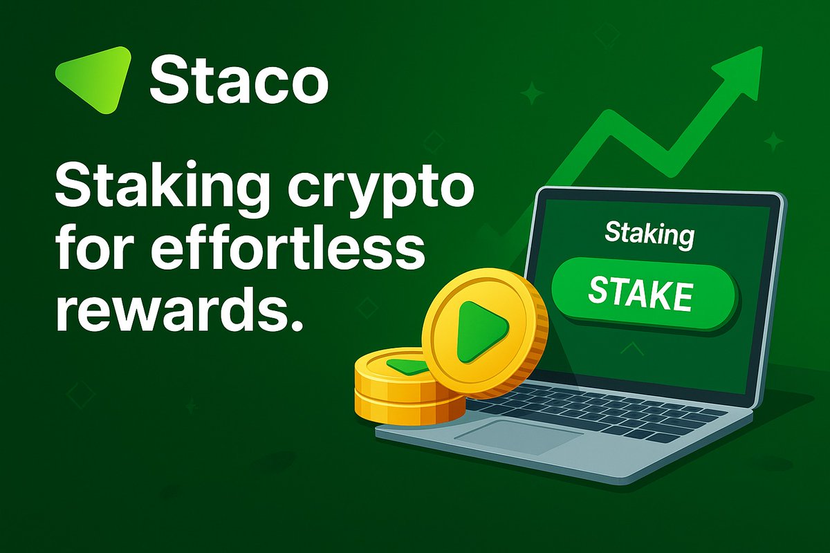 Staking made simple.

With $STACO, your crypto works for you — on autopilot.
No complicated setup. Just effortless rewards, every day.

🔗 stacochain.com

#STACO #CryptoRewards #DeFi