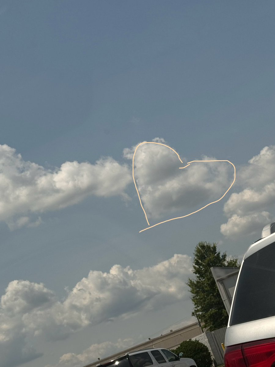Cloud shaped like heart 🫶