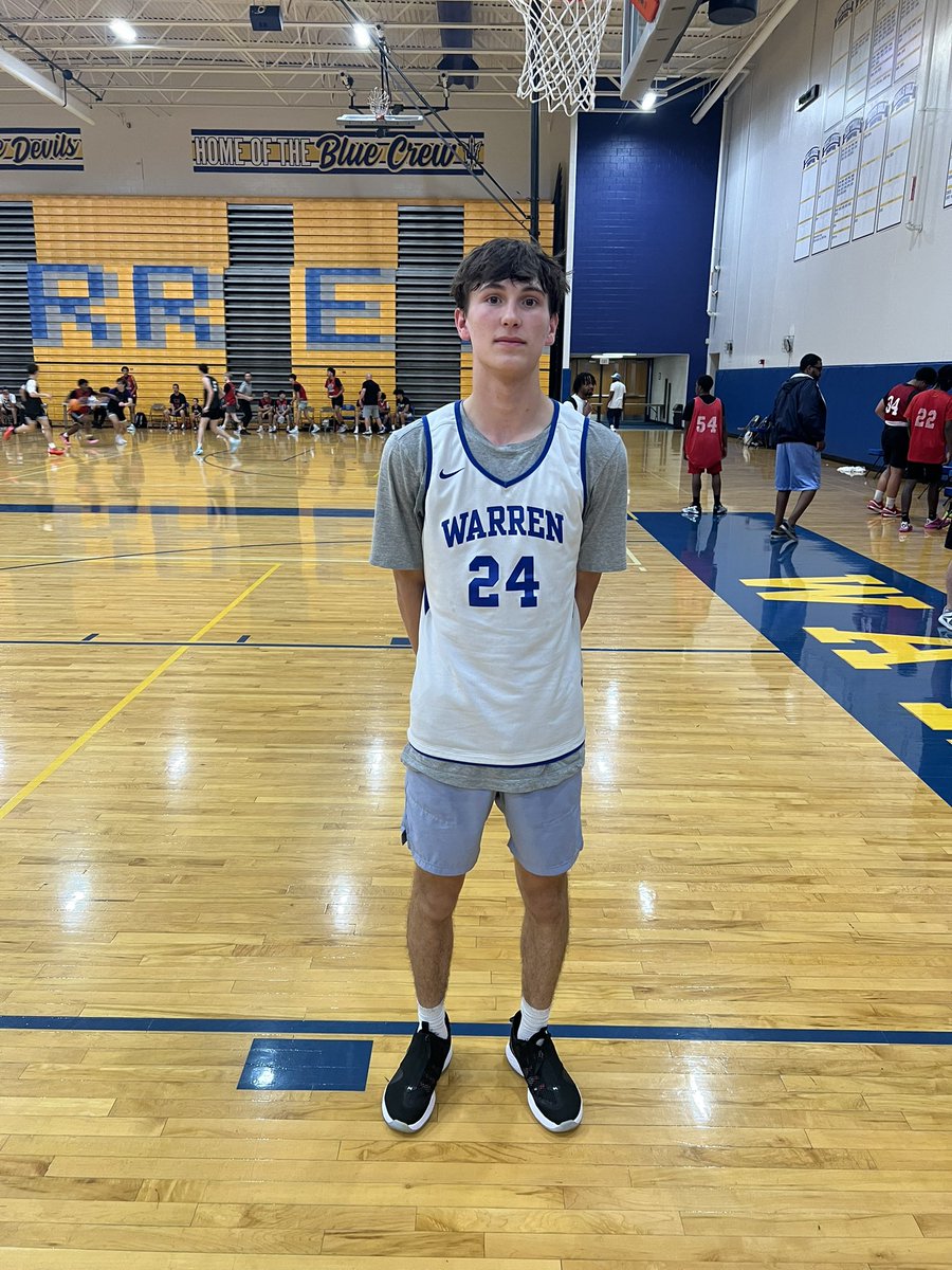 Class of 2026 6’1” combo guard Joel Paasch of <a href="/WTHS_BD_Bball/">Warren Township High School Boys Basketball</a> will provide three point shooting to Class 4A State Runners-up. Hit multiple catch and shoot threes in two games today. #WarrenSummerLeague <a href="/gscworldwide/">Global Sports</a>