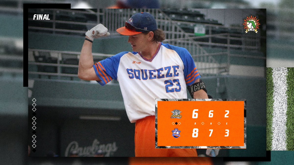 Florida League (@floridaleague) on Twitter photo FINAL from Winter Garden:
The <a href="/WGsqueeze/">Winter Garden Squeeze</a> get their first win at Horizon, holding off a Leesburg comeback attempt in an 8-6 victory!
W: <a href="/Isewell22/">isaac sewell</a> (<a href="/AStateBaseball/">Arkansas State Red Wolves Baseball</a>)- 5 IP, 1 R, 6 K
<a href="/JordanMarlo25/">Jordan Marlo</a> (<a href="/UWGBaseball/">UWG Baseball</a>)- 2/2, 2 BB, 2B, 2 R, 1 RBI FINAL from Winter Garden:
The <a href="/WGsqueeze/">Winter Garden Squeeze</a> get their first win at Horizon, holding off a Leesburg comeback attempt in an 8-6 victory!
W: <a href="/Isewell22/">isaac sewell</a> (<a href="/AStateBaseball/">Arkansas State Red Wolves Baseball</a>)- 5 IP, 1 R, 6 K
<a href="/JordanMarlo25/">Jordan Marlo</a> (<a href="/UWGBaseball/">UWG Baseball</a>)- 2/2, 2 BB, 2B, 2 R, 1 RBI
