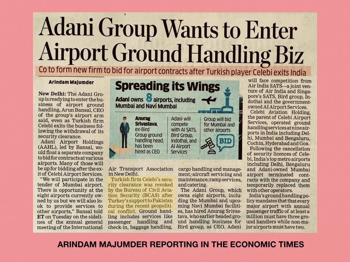 churumuri (@churumuri) on Twitter photo Turkish firm Celebi was blacklisted after 'Operation Sindoor', because of Turkey's backing of Pakistan. Naturally, India's "most gifted businessman" (Gautam Adani, if you had to really ask) is now all set to enter the scene.ЁЯСЗЁЯП╛<a href="/EconomicTimes/">Economic Times</a> <a href="/ari_maj/">Arindam Majumder</a> Turkish firm Celebi was blacklisted after 'Operation Sindoor', because of Turkey's backing of Pakistan. Naturally, India's "most gifted businessman" (Gautam Adani, if you had to really ask) is now all set to enter the scene.ЁЯСЗЁЯП╛<a href="/EconomicTimes/">Economic Times</a> <a href="/ari_maj/">Arindam Majumder</a>