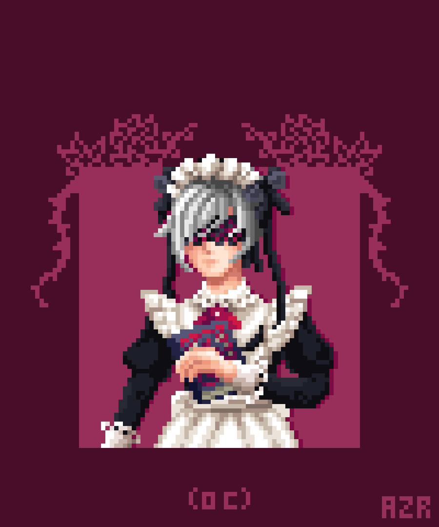 itsblueorbye's tweet photo. [#ColorOfLoveVN] side character: Maid 1

Name: Melia Dragomir
Age: 27
Height: 167cm (5'4)

A parlor maid who loves books. She has light-sensitive eyes so she wears a lace blindfold. Appears to have her head in the clouds, making it even harder to tell what she's thinking about. https://t.co/tL0rIXFp1S