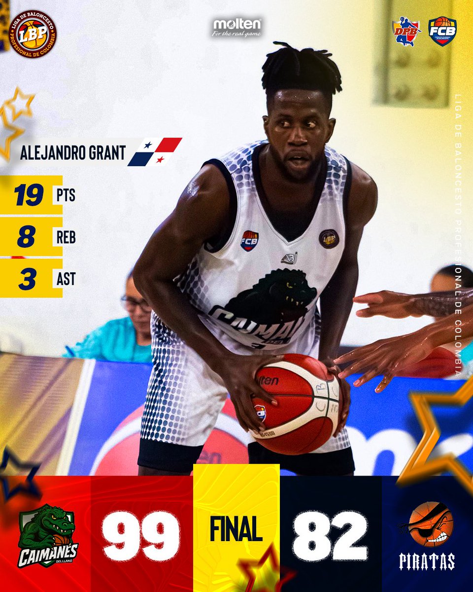 CAIMANES ARRASA CON PIRATAS 🔥

🌟MVP: Alejandro Grant 🇵🇦

#baloncestodecolombia🇨🇴