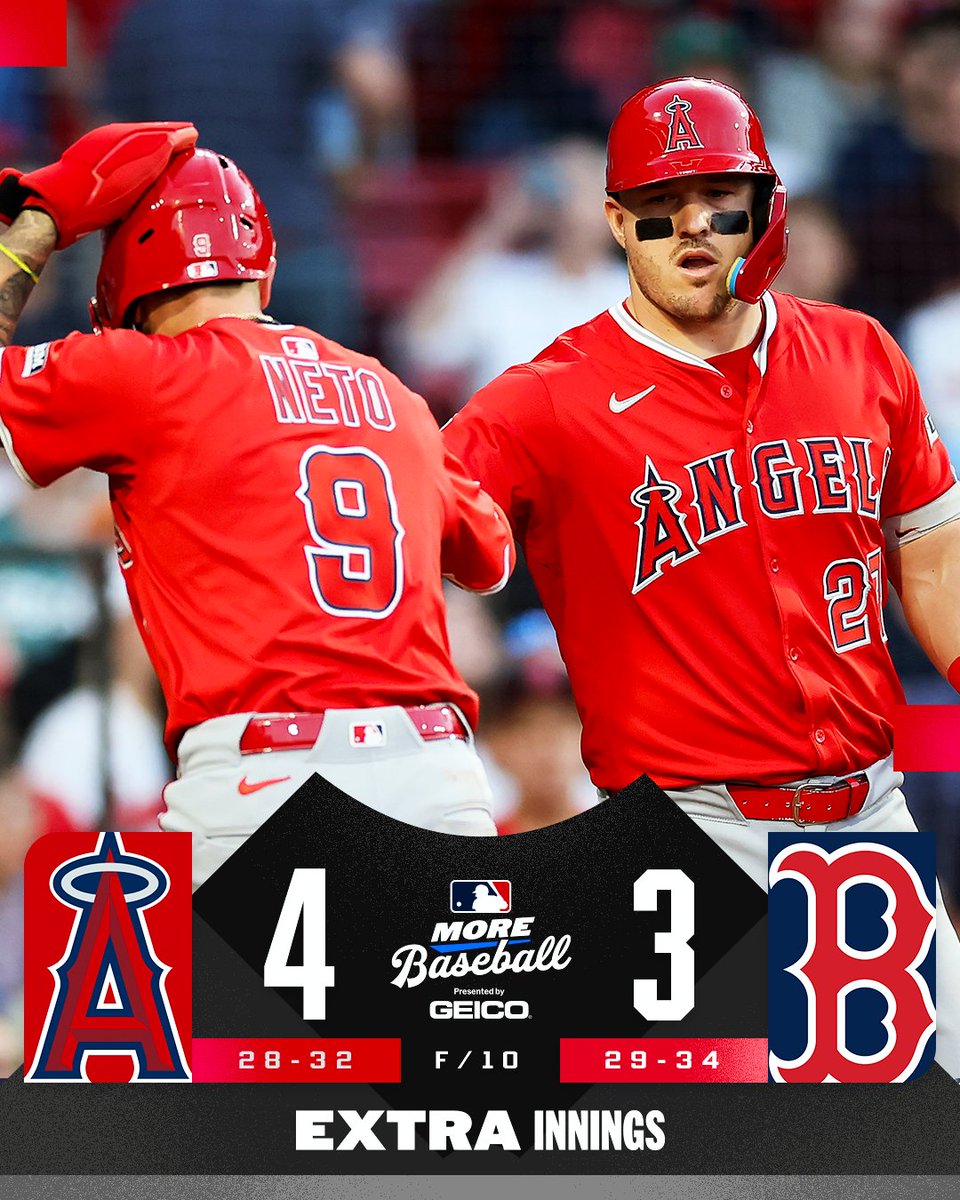 The <a href="/Angels/">Los Angeles Angels</a> win their second straight at Fenway Park.

(MLB x GEICO)