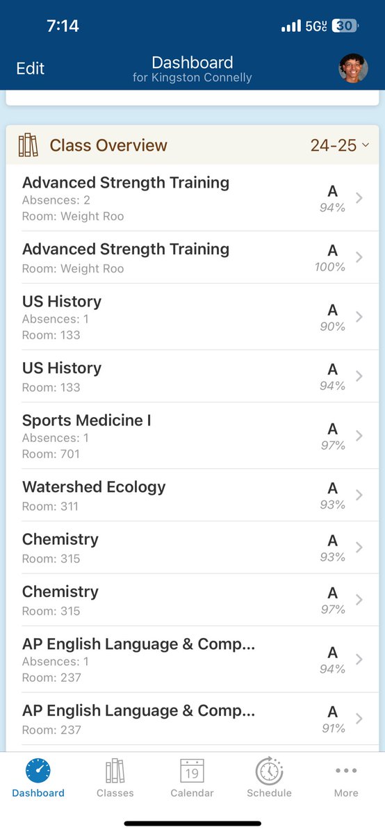 kconnelly0's tweet image. Another year finishing with all A’s in the class room! #studentathlete
4.1 GPA
Class of 2026