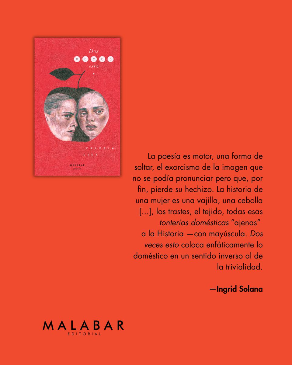 Estamos muy contentos de leer la reseña de Ingrid Solana sobre Dos veces esto, de Valeria List 🍎

Visiten el sitio de <a href="/CasadelTiempoR/">Revista Casa del Tiempo</a> para leer el número de junio-julio, no tiene desperdicio 🫀
casadeltiempo.uam.mx