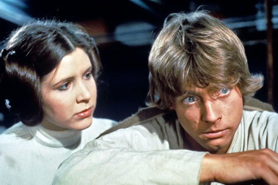Mark Hamill says Carrie Fisher encouraged him to "embrace" his "Star Wars" fame after Hamill omitted the credit from a Broadway playbill: 

"[Carrie Fisher] came to see a Broadway show of mine. And in the playbill, in my bio, I listed all my theater credits and at the end it