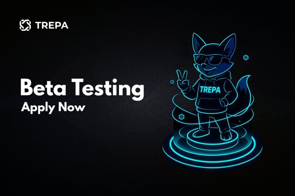 💥Join trepa_io Beta Program 📝

👉Apply Here: trepa.typeform.com/beta-program
🔹Submit Your Details
🔹You Can Prefer Our X Handle: <a href="/AIHubMeme/">AI Meme Hub</a>
✔️Done

📆Deadline: 8th June