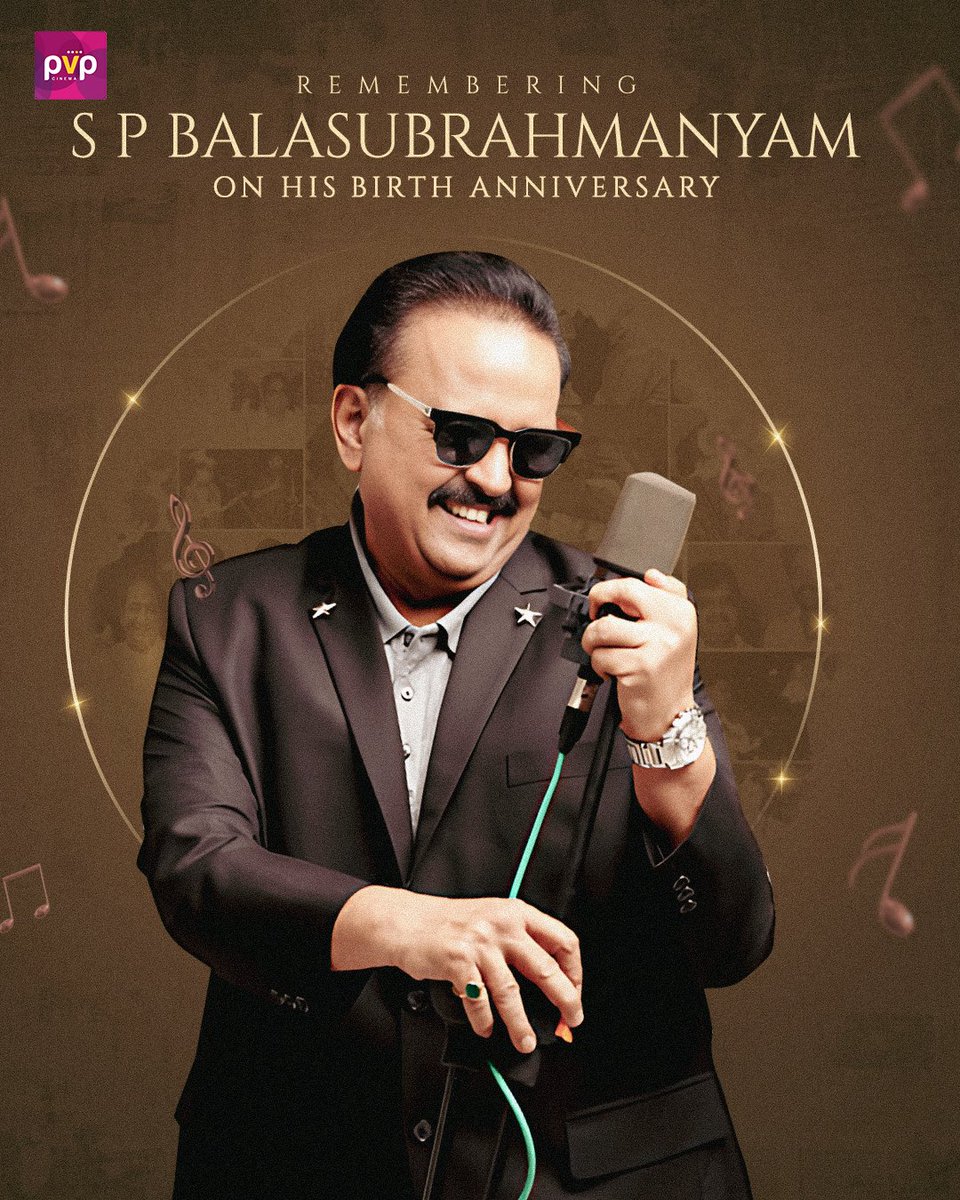 Celebrating the life and legacy of SPB garu on his birth anniversary 🙏🎤

An irreplaceable voice, a remarkable soul, and an eternal gift to music lovers.