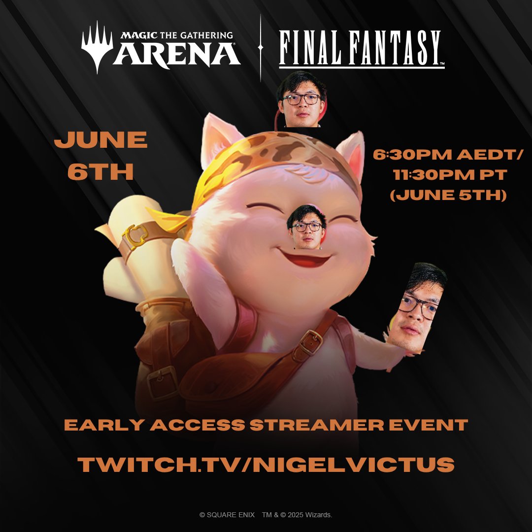 My goodness I'm beautiful and so are Moogles with my face on it

So excited for tomorrow!!!! A bunch of incredible friends I am looking to get some games in with as well, check the thread out! 🧵