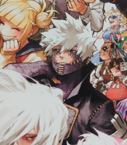 FishSticky2's tweet photo. This art spread has me in my feels about the todofam.

Natsu away from everyone but happy, Enji so scarred but finding peace ;-; https://t.co/a7kcy8ucEK