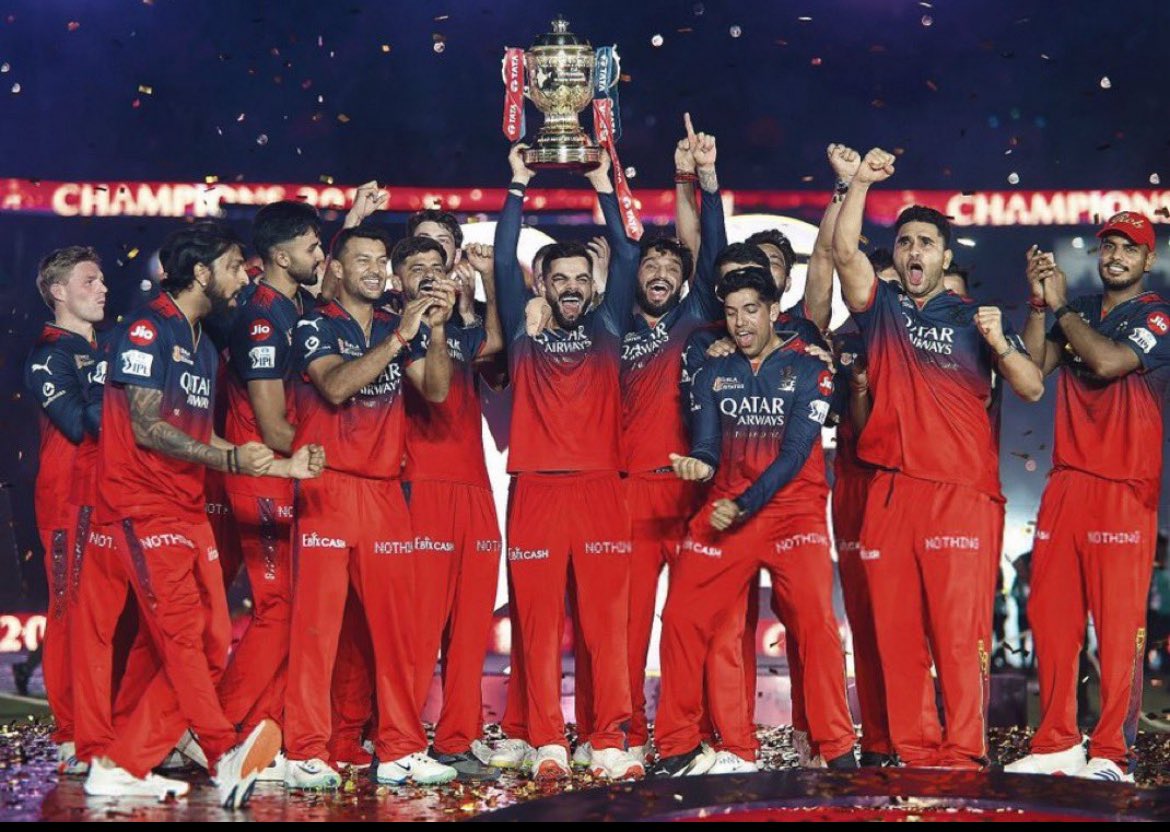What a clash, what a conquest!

Royal Challengers Bengaluru rise like true champions, seizing the IPL 2025 crown with unmatched flair.

Punjab Kings gave it their all, but RCB turned the tide and owned the night.

Heartiest congrats to Virat Kohli for leading with passion and