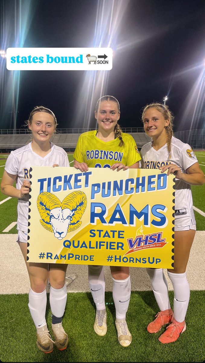 Giovanna (Gia) Papadopoulos 2027 (@giapapa2027) on Twitter photo Win over TJ tonight in the Region 6C tournament Semifinals. Finals on Thursday and we qualified for States next week! Let’s go <a href="/RobinsonRams/">Robinson Rams</a> ‼️
<a href="/VHSL_/">VHSL Athletics</a> <a href="/novahooplegends/">novalegends</a> <a href="/TopDrawerSoccer/">TopDrawerSoccer</a> <a href="/PrepSoccer/">Prep Soccer ⚽️</a> <a href="/AbbyHuisman0516/">Abby Huisman 2026</a> <a href="/AllisonBarry26/">Allison Barry 2026</a> Win over TJ tonight in the Region 6C tournament Semifinals. Finals on Thursday and we qualified for States next week! Let’s go <a href="/RobinsonRams/">Robinson Rams</a> ‼️
<a href="/VHSL_/">VHSL Athletics</a> <a href="/novahooplegends/">novalegends</a> <a href="/TopDrawerSoccer/">TopDrawerSoccer</a> <a href="/PrepSoccer/">Prep Soccer ⚽️</a> <a href="/AbbyHuisman0516/">Abby Huisman 2026</a> <a href="/AllisonBarry26/">Allison Barry 2026</a>