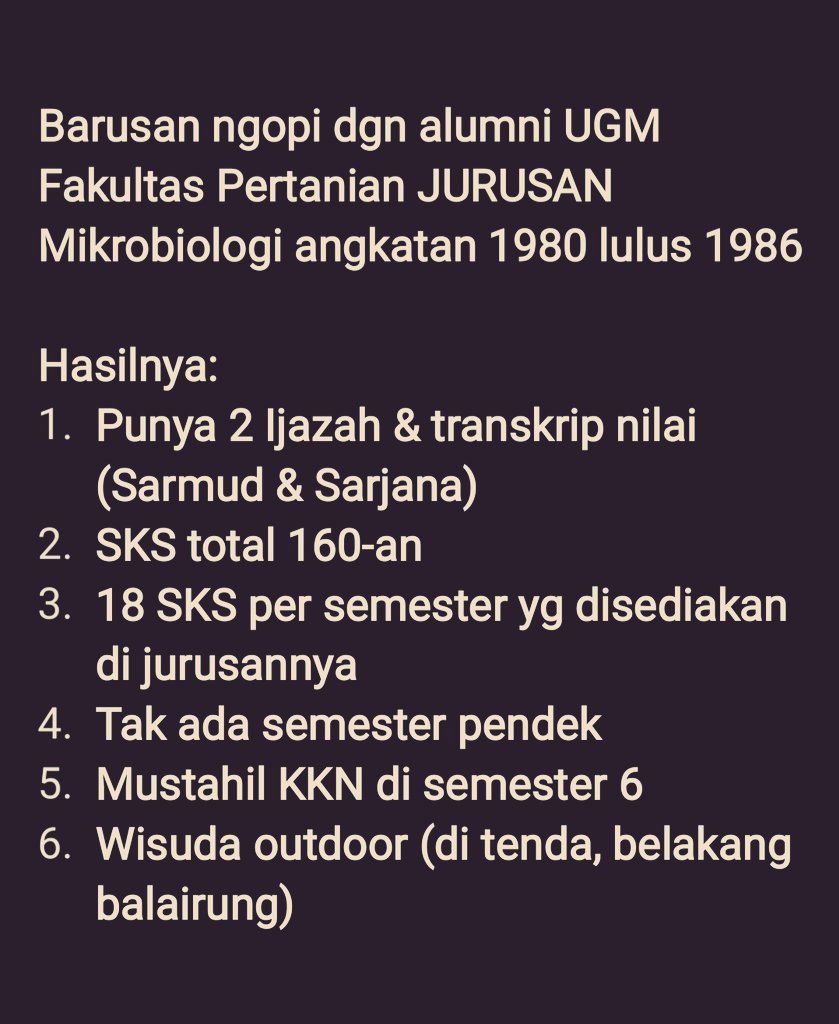 Hasil ngopi pagi ini