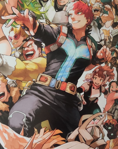 FishSticky2's tweet photo. This art spread has me in my feels about the todofam.

Natsu away from everyone but happy, Enji so scarred but finding peace ;-; https://t.co/a7kcy8ucEK