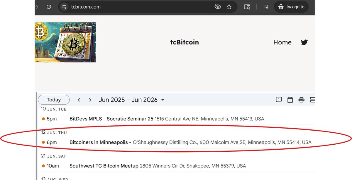 MinnFintech (@minnfintech) on Twitter photo Next <a href="/BitcoinersMPLS/">Bitcoiners in Minneapolis (Meetup)</a> meetup:
Thursday, Jun 12, 6 - 1 0pm
At <a href="/osdistillingco/">O'Shaughnessy Distilling Co.</a> (O'Shaughnessy Distilling, Minneapolis)
For meeting announcements, DM <a href="/Bquittem/">Brandon Quittem</a> and request an invite to the Telegram group
Local Bitcoin events calendar: tcbitcoin.com Next <a href="/BitcoinersMPLS/">Bitcoiners in Minneapolis (Meetup)</a> meetup:
Thursday, Jun 12, 6 - 1 0pm
At <a href="/osdistillingco/">O'Shaughnessy Distilling Co.</a> (O'Shaughnessy Distilling, Minneapolis)
For meeting announcements, DM <a href="/Bquittem/">Brandon Quittem</a> and request an invite to the Telegram group
Local Bitcoin events calendar: tcbitcoin.com