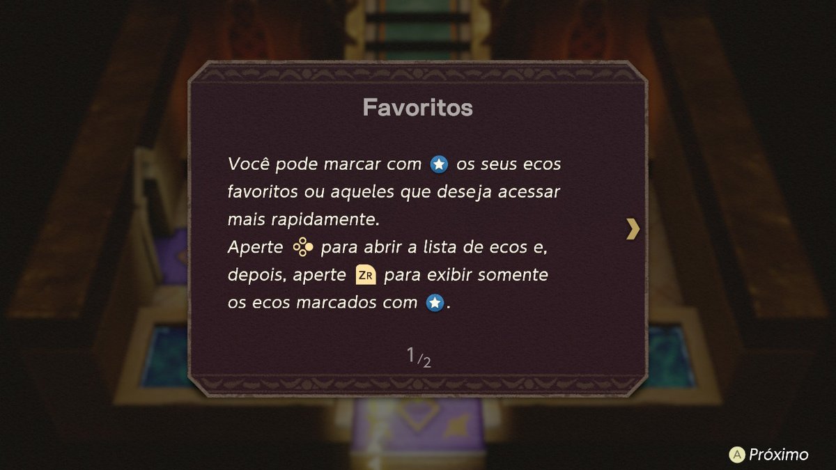 PortalZelda's tweet photo. Echoes of Wisdom também ganhou coisa nova junto com a atualização para o Switch 2!

Agora quando o jogador memoriza mais de 30 ecos é possível favoritar ecos com o botão X para que quando o botão ZR for segurado, apenas os ecos favoritos apareçam. https://t.co/NHtJhP5JwQ