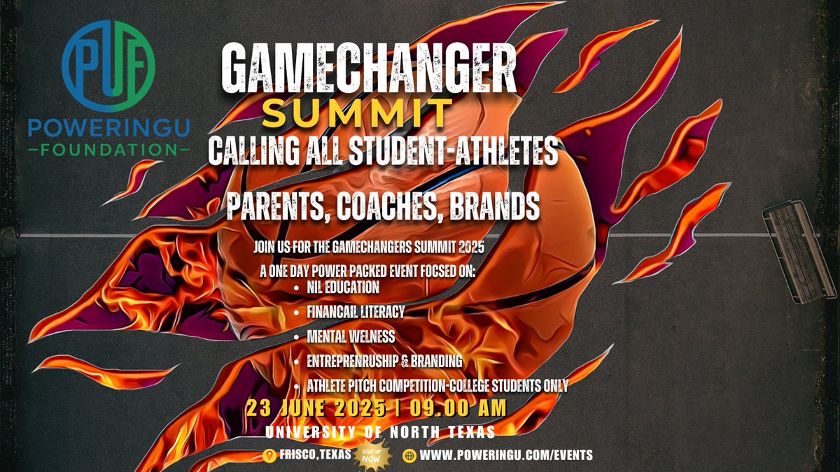 Chalktalk2017's tweet image. 🏀 Ready to take your brand to the next level?
The GameChanger Summit 2025 is for YOU:
📌 NIL Education
📌 Mental Wellness
📌 Branding &amp;amp; Business
🗓️ June 23 | UNT Frisco | ⏰ 9AM
🎟️ poweringu.com/events
#AthleteDevelopment #NILSummit #PoweringU