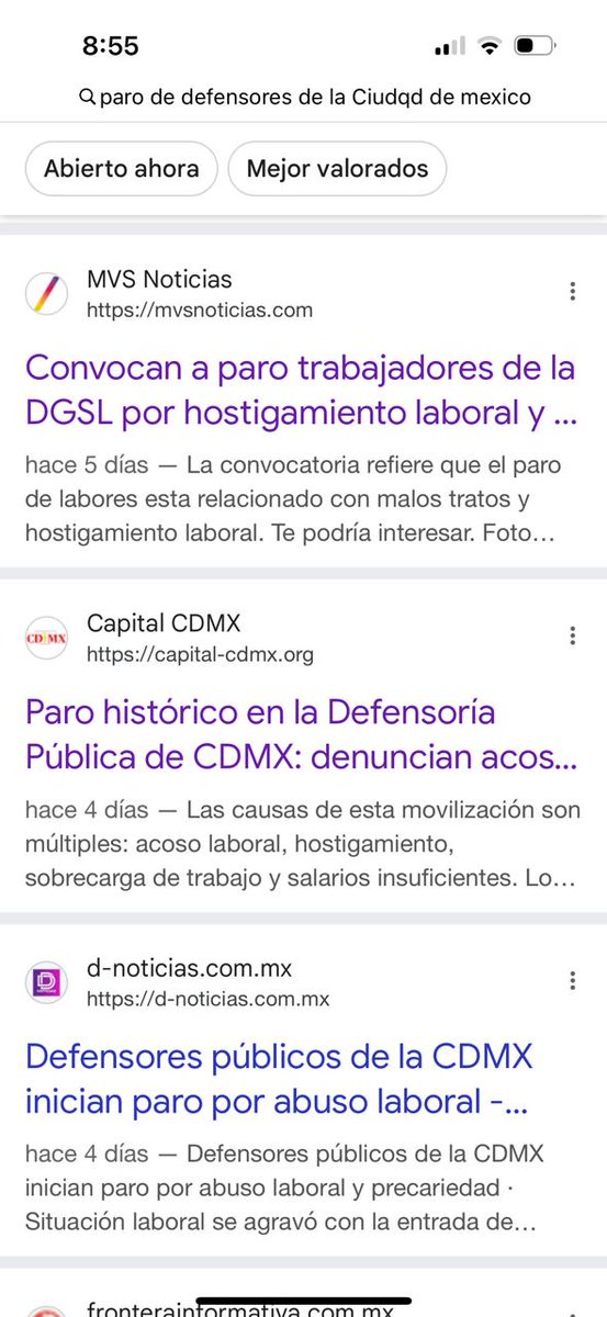 Los invito a googlear "paro de defensores en la CDMX"