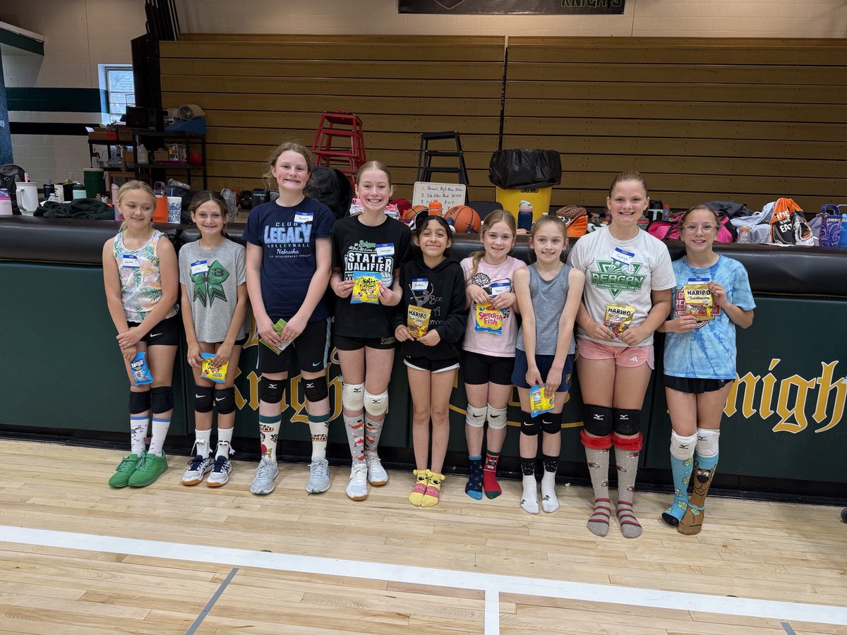 What a great 2 days of camp! Over 55 future Lady Knights were in the gym putting in the work! #ladyknightpride #futureisbright 💚💪🏻🏐