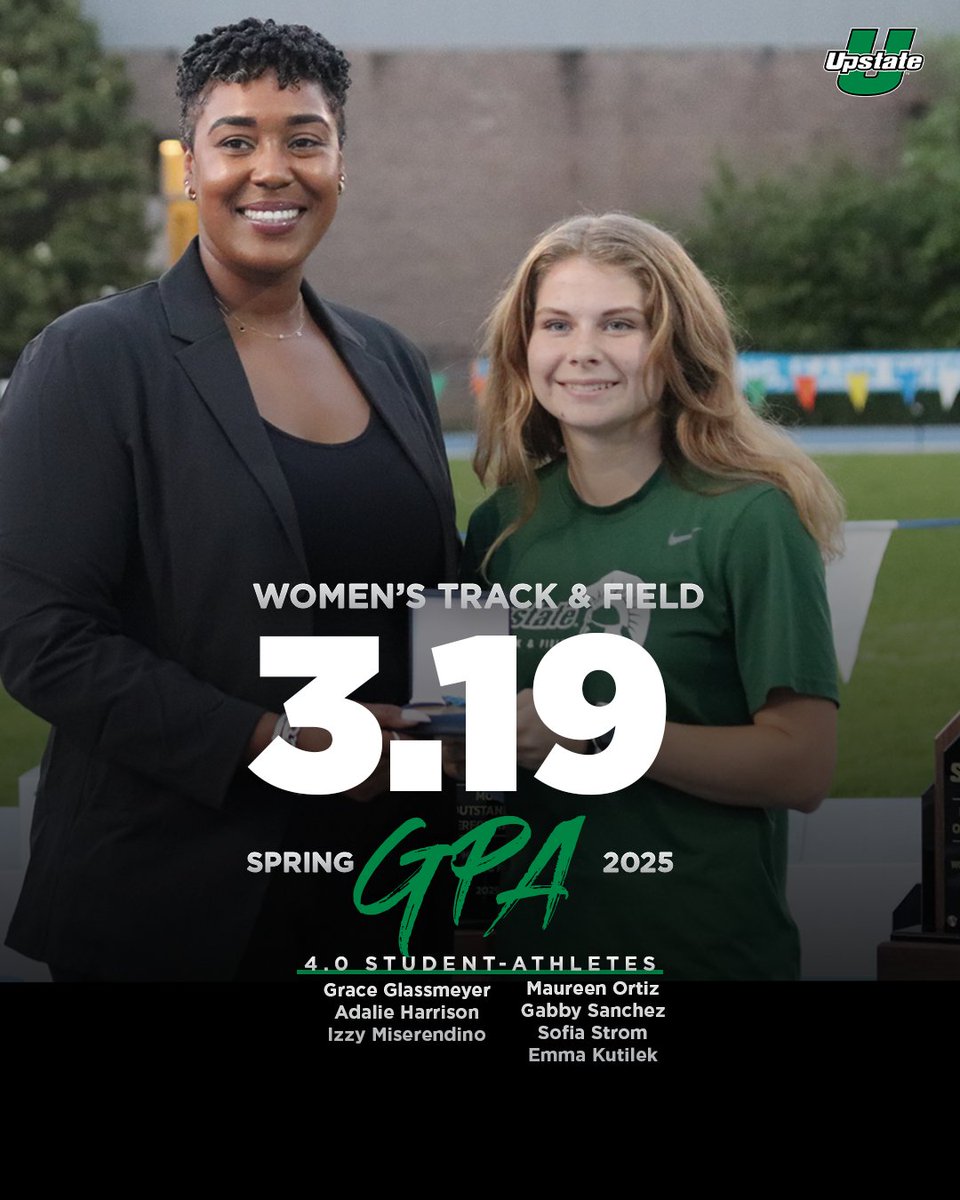 Women's Cross Country had a record-breaking semester with a 3.92 team GPA which is a record high for a team's semester GPA!

Women's Track and Field added a 3.19 team GPA with seven 4.0 student athletes.

#SpartanArmy ⚔️