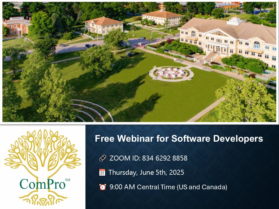 miu_mscs's tweet image. Free Webinar for Software Developers!
Melissa McDowell, Director of Admissions for our MS in #ComPro program, is presenting a Zoom webinar for software developers worldwide! 🌍
🔗 Join here: miu-edu-online.zoom.us/j/83462928858