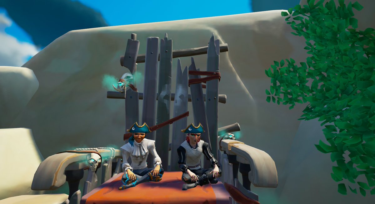 SoTSitter's tweet image. Had a blast helping @sharp2kn6 finish up her throne commendations tonight!
#SeaOfThieves