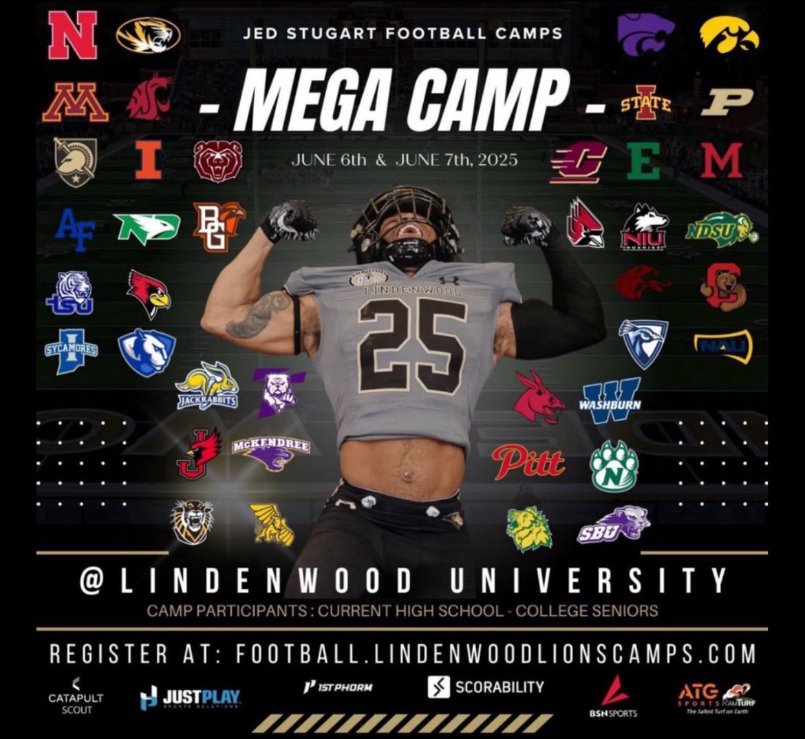 Michael Chapo (@michael_chapo) on Twitter photo I will be attending The Lindenwood Mega Camp on Friday, June 6th, Session 3.
<a href="/JHMerrittJr/">John Merritt ๐</a> <a href="/CoachPoe1914/">Coach Poe *Trenches Reloaded *</a> <a href="/JPRockMO/">JP Rock</a> I will be attending The Lindenwood Mega Camp on Friday, June 6th, Session 3.
<a href="/JHMerrittJr/">John Merritt ๐</a> <a href="/CoachPoe1914/">Coach Poe *Trenches Reloaded *</a> <a href="/JPRockMO/">JP Rock</a>