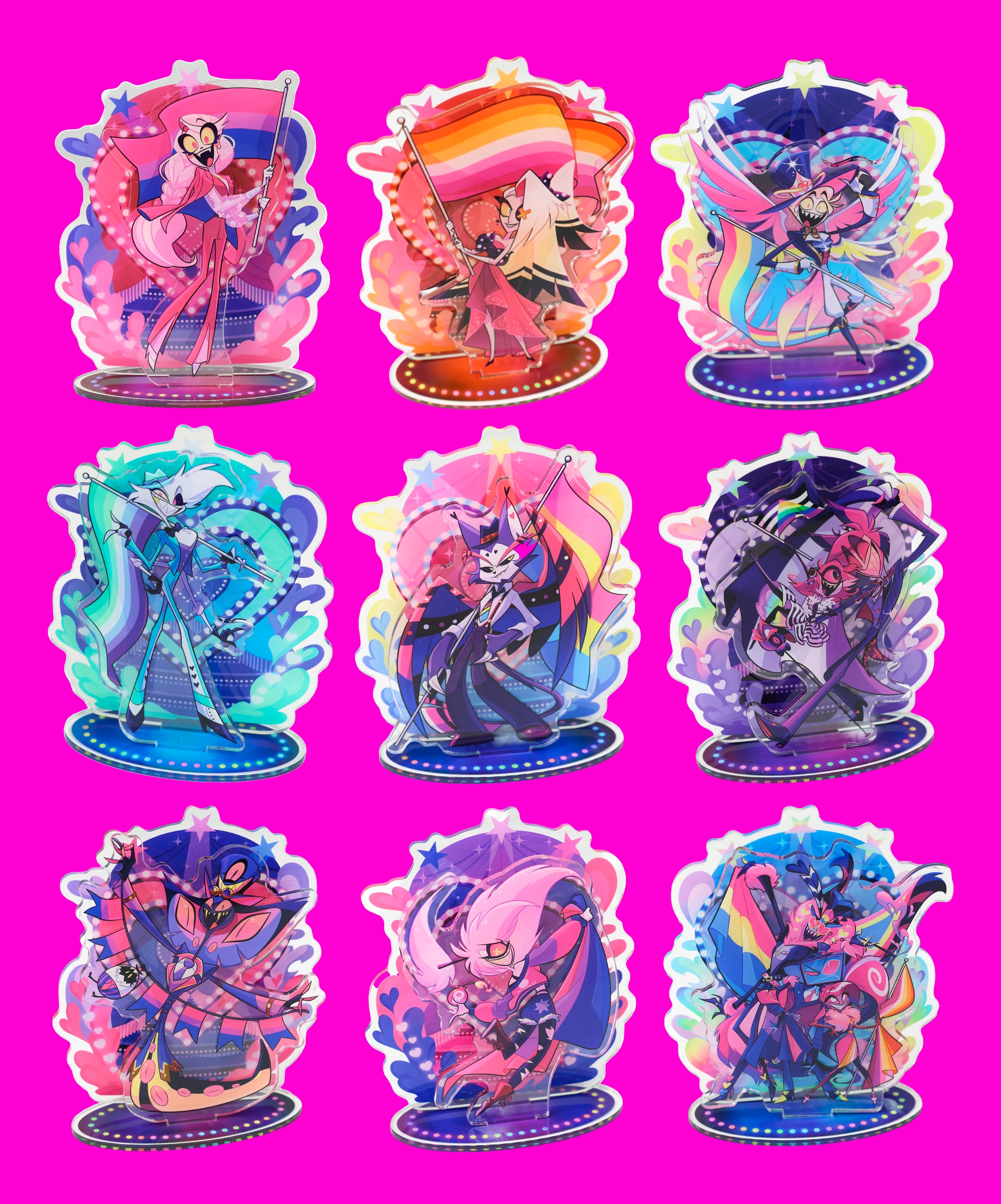 ハズビンホテル PRIDE 2025 THE VEES アクリルスタンド ハズビンホテル アクリルスタンド HAZBIN HOTEL PRIDE 2025 THE