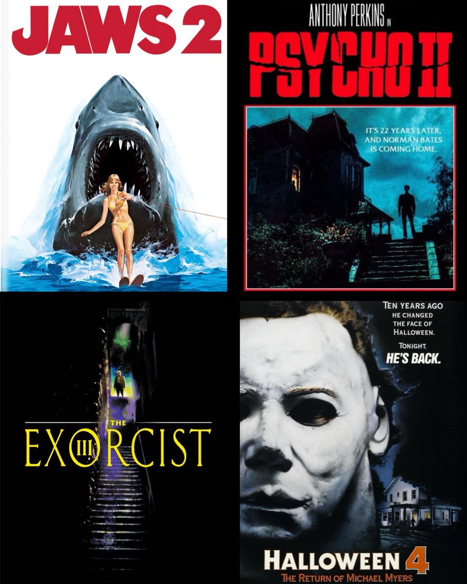 The Four Horseman of Underrated Horror Sequels.

My picks: