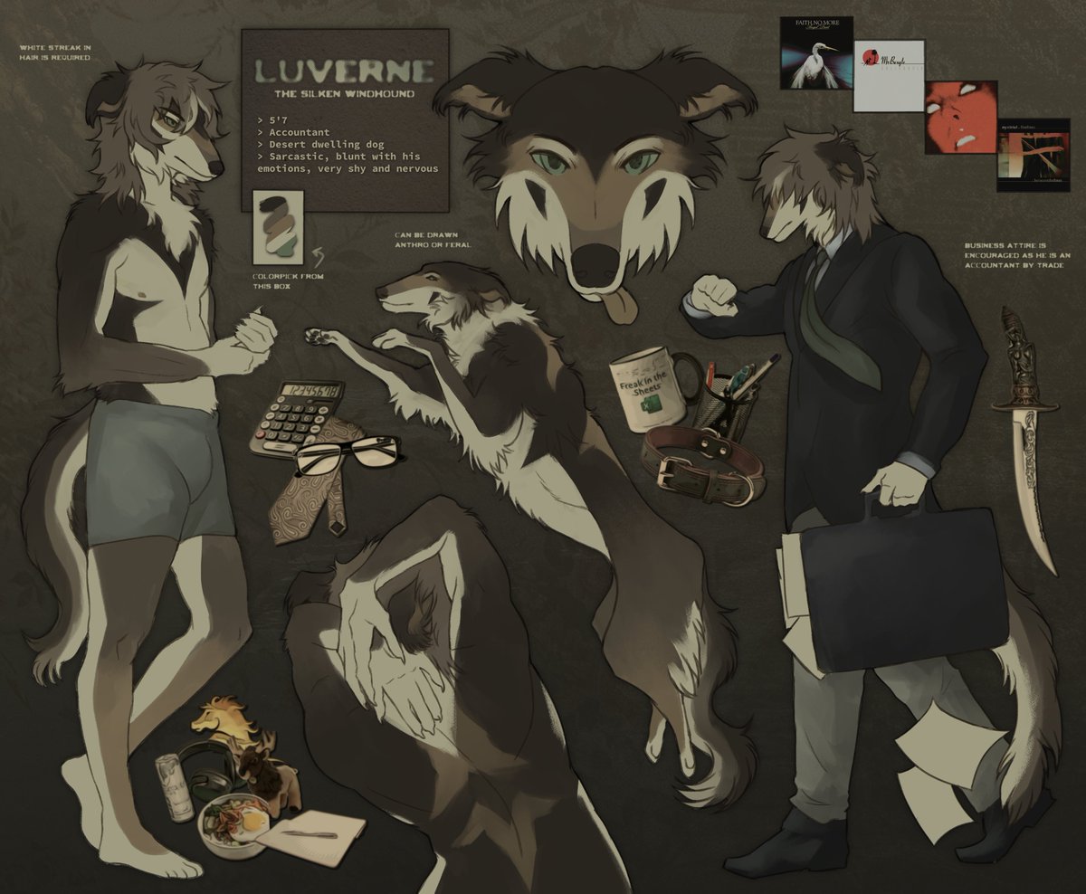 fellspar's tweet image. only took two years of having him be my main sona for him to finally get a proper ref sheet