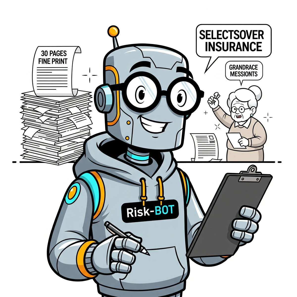 RolandRisk's tweet image. 30 Seiten Kleingedrucktes gelesen – Oma hält Risk-BOT jetzt für den neuen Messias
#KleingedrucktGate #OmaVerstehtJetztAlles #ChatBotPower #VersicherungsFail #RiskBOTliestFürDich #GenZrettetOma #DigitalistdasneueKaffeeundKuchen
risk-bot.de/blog/30-seiten…