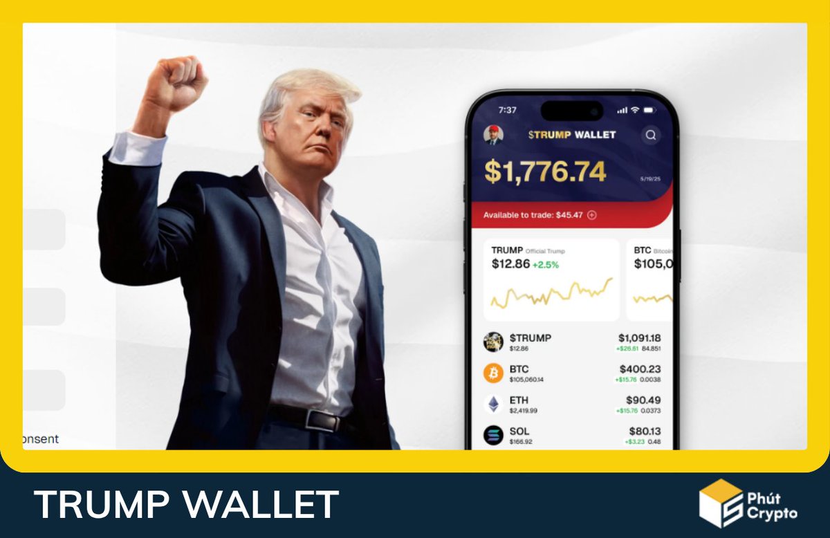 🔥Săn Airdrop Trump Wallet - Dự án được phát triển bởi MagicEden #5PC <a href="/MagicEden/">Magic Eden 🪄</a> 

Trump Wallet là một ví Crypto tự lưu ký được phát triển bởi Magic Eden

Donald Trump Jr. con trai cả của TT Trump và đồng sáng lập dự án DeFi WLFI, khẳng định ví TRUMP mới không