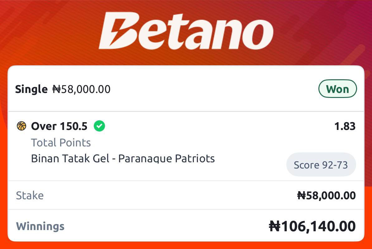 LOGIKBET OF THE DAY WON✅✅✅

Do you need a new Betano account today? 
Register &amp; fund below👇 
gml-grp.com/C.ashx?btag=a_…

GET UP TO ₦200,000 BONUS USING PROMOCODE: LOGIK