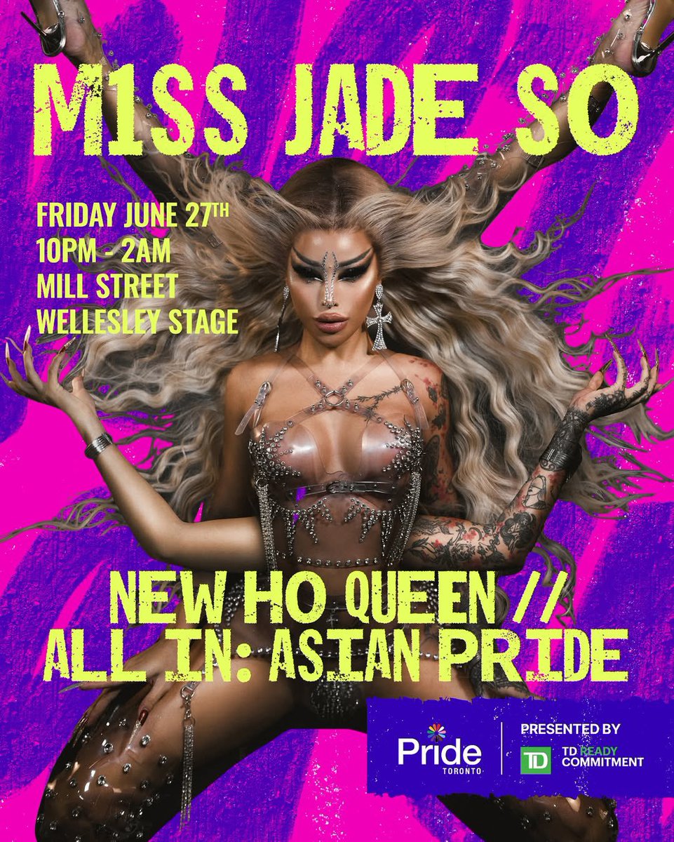 Haus Of M1ss Jade So (@hausofm1ssjade) on Twitter photo TORONTO, wag kayo mataranta! Si <a href="/m1ssjadeso/">M1ss Jade So Colby</a> ay paparating na! π½ππ¨π¦
πΊ Pride Toronto 2025
π
June 27, 2025 (Friday)
π Mill Street, Wellesley Stage
ποΈ pridetoronto.com TORONTO, wag kayo mataranta! Si <a href="/m1ssjadeso/">M1ss Jade So Colby</a> ay paparating na! π½ππ¨π¦
πΊ Pride Toronto 2025
π
June 27, 2025 (Friday)
π Mill Street, Wellesley Stage
ποΈ pridetoronto.com