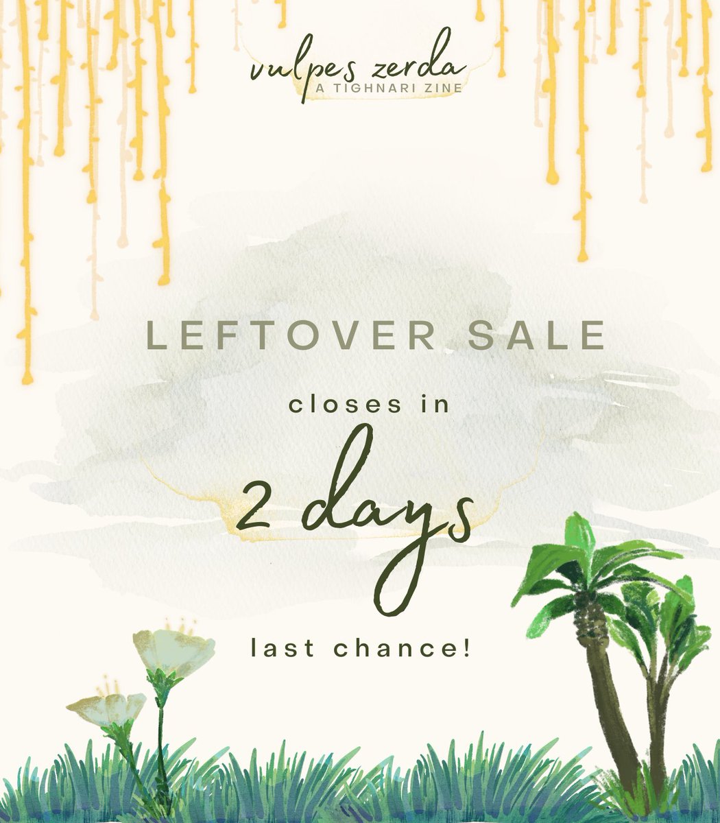 VulpesFanzine's tweet photo. 🍃2 DAYS LEFT🍃

That is correct~ We added an extra day of leftovers.

Once they close on the 5th of June that is it! No more chances🤭
🛒https://t.co/M5RkRlS3WH https://t.co/QwxUk5wFWY