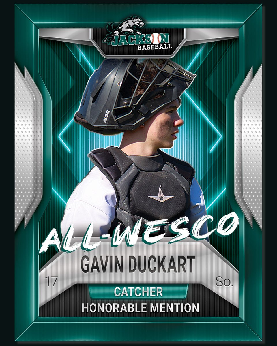 Jackson HS Timberwolves Baseball (@jhswolfpackbsb) on Twitter photo Congratulations to Gavin Duckart who earned 2025 Wesco 4A All-League Honorable Mention as a Catcher! <a href="/GavinDuckart27/">Gavin Duckart</a> Congratulations to Gavin Duckart who earned 2025 Wesco 4A All-League Honorable Mention as a Catcher! <a href="/GavinDuckart27/">Gavin Duckart</a>
