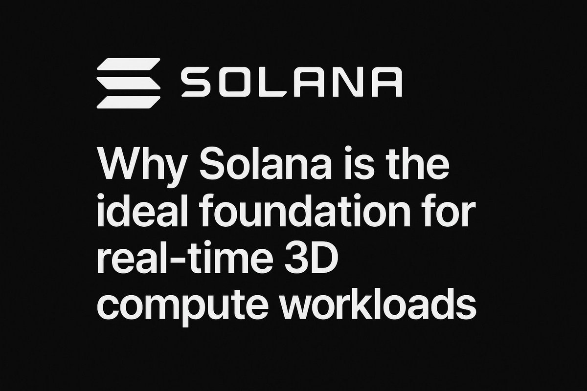 drazahprotocol's tweet image. Most chains were built for tokens. Solana was built for throughput. 

! ! ! Perfect for AI agents, game logic, and live physics.
