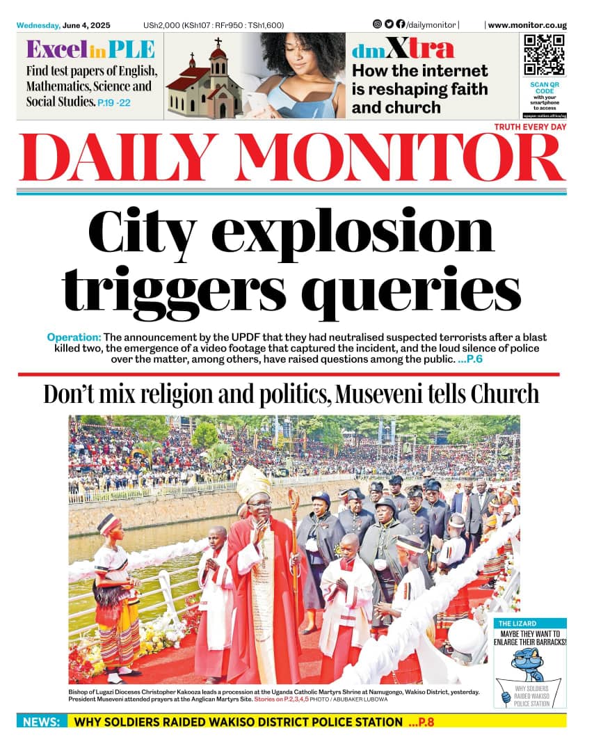 𝐓𝐡𝐞 𝐏𝐫𝐞𝐬𝐬 𝐑𝐞𝐯𝐢𝐞𝐰:    

📌2026: Clerics call for peace.  
📌City explosion triggers queries.

#UBCGMU