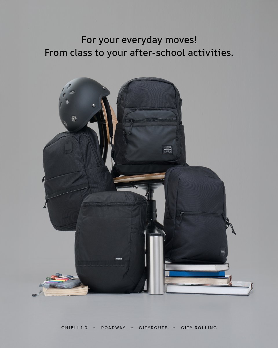 eigeradventure's tweet photo. Black isn’t just a color—it’s a statement!
Macem-macem tas EIGER Riding warna hitam, siap nemenin kegiatan kamu seperti sekolah atau pun ngampus.
Multifungsi dan maskulin, kira-kira mau pake yang mana nih, Bre?
#EIGERAdventure #EIGERRiding #BackToSchool https://t.co/T6NCHsk41E