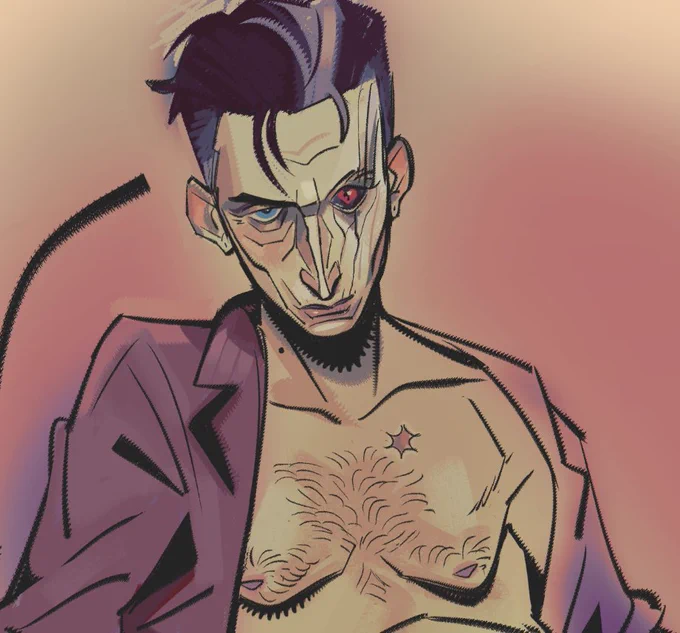 gonna try not to go too crazy posting every single step of my wipworld but yayyy his hair at this angle always fucks me up bad