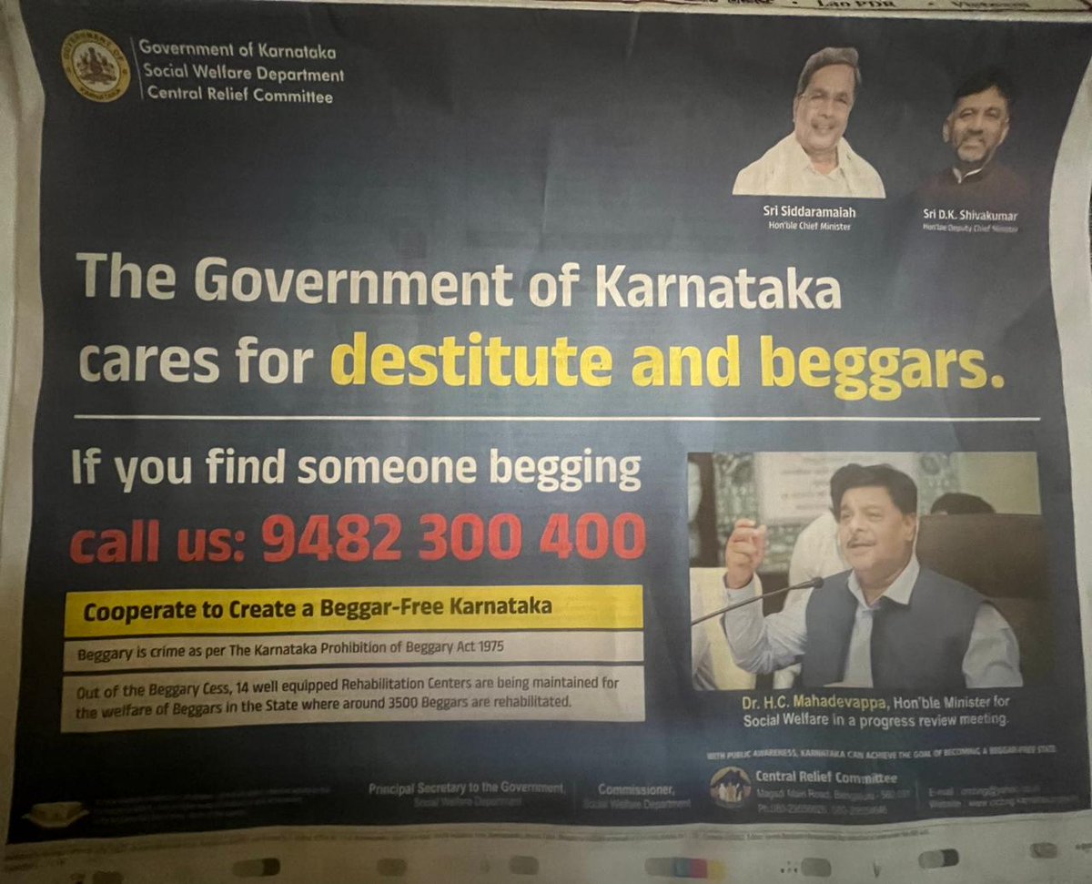 Dr.B.R.Ambedkar PMGH Lingrajnagar Hubli. (@b_pmgh) on Twitter photo Kindly help the Karnataka government to rehabilitate the beggars . Whenever you see the beggars call 9482300400 . Do spread this message to make a beggar free Karnataka <a href="/SWDGoK/">ಸಮಾಜ ಕಲ್ಯಾಣ ಇಲಾಖೆ</a> <a href="/DC_Dharwad/">Deputy Commissioner Dharwad</a> <a href="/CMahadevappa/">Dr H C Mahadevappa(Buddha Basava Ambedkar Parivar)</a> <a href="/DKShivakumar/">DK Shivakumar</a> <a href="/DC_Dharwad/">Deputy Commissioner Dharwad</a> . Kindly help the Karnataka government to rehabilitate the beggars . Whenever you see the beggars call 9482300400 . Do spread this message to make a beggar free Karnataka <a href="/SWDGoK/">ಸಮಾಜ ಕಲ್ಯಾಣ ಇಲಾಖೆ</a> <a href="/DC_Dharwad/">Deputy Commissioner Dharwad</a> <a href="/CMahadevappa/">Dr H C Mahadevappa(Buddha Basava Ambedkar Parivar)</a> <a href="/DKShivakumar/">DK Shivakumar</a> <a href="/DC_Dharwad/">Deputy Commissioner Dharwad</a> .