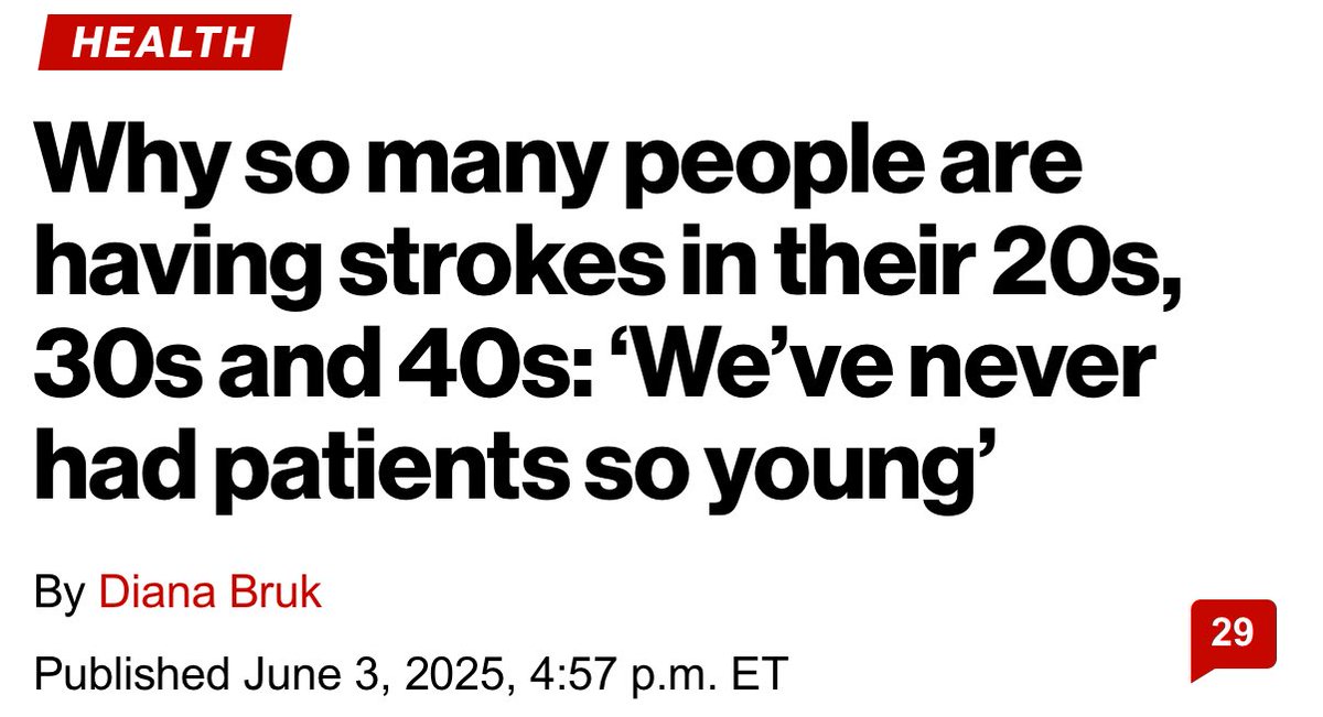 Dana Parish (@danaparish) on Twitter photo “Experts are stumped” 🤡
They posit “energy drinks” & other nonsensical theories are causing alarming spike in strokes in spite of stating there’s no data linking strokes to them. Via <a href="/nypost/">New York Post</a>
🐘 🐘 🐘 “Experts are stumped” 🤡
They posit “energy drinks” & other nonsensical theories are causing alarming spike in strokes in spite of stating there’s no data linking strokes to them. Via <a href="/nypost/">New York Post</a>
🐘 🐘 🐘