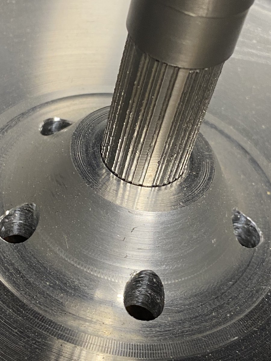 Alex_treseder's tweet image. Gonna try this raised surface + epoxy method i saw on youtube as a backup for missing an interference fit. I bet it’s actually stronger. Neat trick