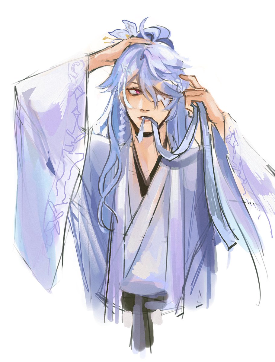 Lil sketch of Tavi in a hanfu✨