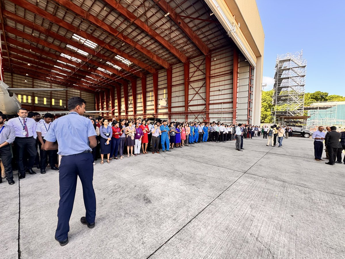 Crowd waiting to welcome the new A330 <a href="/Airbus/">Airbus</a> to <a href="/flysrilankan/">SriLankan Airlines</a> family, the 23rd in the fleet.