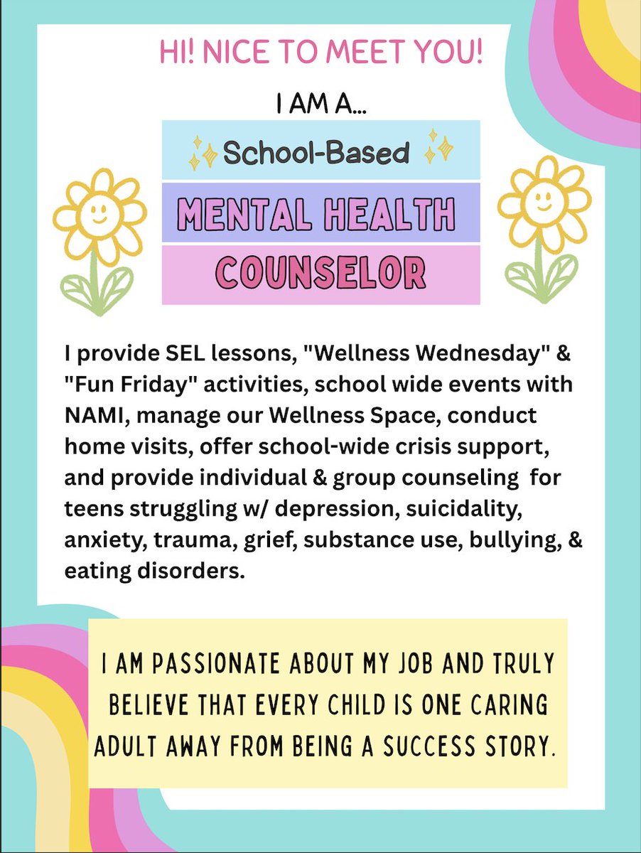 Hi! Ive gotten new followers so I wanted to re-introduce myself!😊

My students are my fav people on the planet &amp; Im so grateful to know them. I aim to create a welcoming space for them on campus💛

Counseling Office:
amazon.com/hz/wishlist/ls…

Self Care:
amazon.com/hz/wishlist/ls…